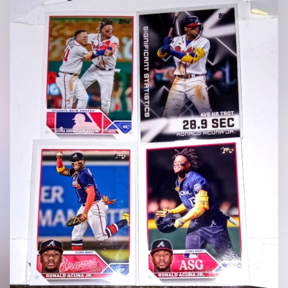 Ronald Acuña Jr. Topps 2023 #US143 + #SS-19 + #ASG-7 + #3 of 5